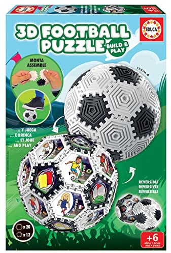 Educa - 3D Fußball Puzzle | Puzzle 3D Ball für Kinder ab 6 Jahren (19210)
