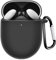 Miimall Compatible with Google Pixel Buds A-Series Case, [Front LED Visible] [Carabiner] Silicone Shockproof Protective Cover Case for Google Pixel Buds A Case-Black