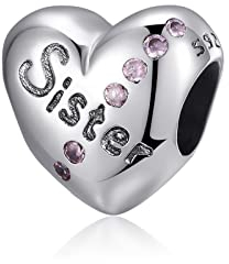 Symretie 925 Sterlingsilber Charms für Armbänder und Halskette - Bead Charms Perlen für Frauen Mädchen