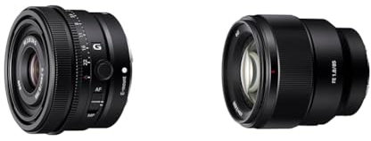 Sony SEL24F28G - Objetivo Full-Frame FE 24mm F2.8 G, Objetivo Prime de la Serie G (Gran Angular & SEL-85F18 Lente Vertical Focal Fija 85 mm F1.8 Full Frame Adecuado para Las Series A7, ZV-E10