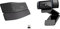 Logitech ERGO K860 Wireless Ergonomic Keyboard, Grey & C920 HD Pro Webcam, Full HD 1080p/30fps Video Calling, Clear Stereo Audio, HD Light Correction, Black