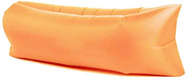 Surwin Wasserdichtes Aufblasbares Sofa,Tragbares Luft Sofa Aufblasbare, Air Lounger, Luftsofa Luftsack Für Outdoor, Strand, Party,Reisen, Camping Gadgets (Orange,200x70cm)