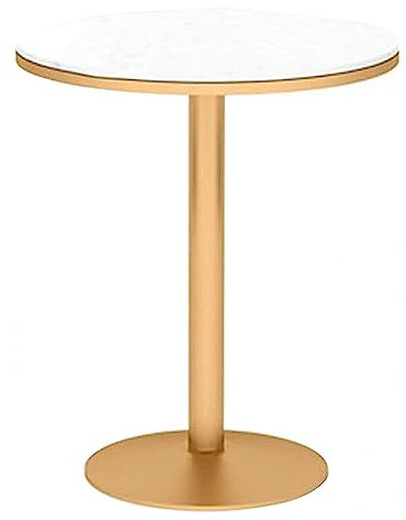 DMCHENGMA Runder Bartisch, Tresen-Pub-Schreibtisch mit Marmorplatte, Bistrotisch für Küche, Restaurant und Café-Bar, Pub-Tisch, moderner Theken-Bartisch (Size : 55x75cm)