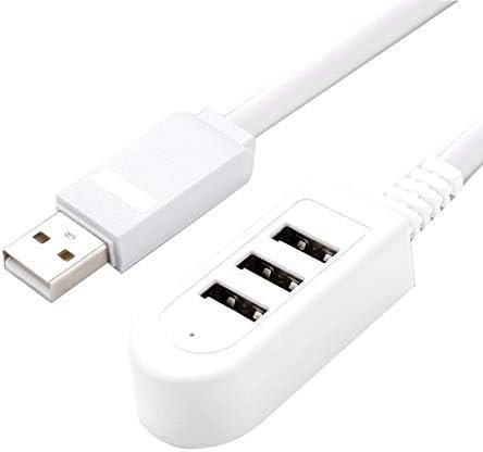 White USB Splitter 3USB Multifunction 3a Charging Converter Extension Line Extension Multi-Port Hub Hub - White 30cm-30cm,Accessories, Computer and Accessories