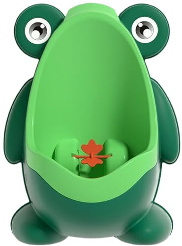 Urinoir pour tout-petits, toilettes d'apprentissage de la propreté, mignon urinoir mural en forme de grenouille pour tout-petits garçons urinoir d'apprentissage de la propreté en PP pour 1 à 8 ans