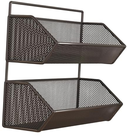 Gralara Hängender Wandkorb, hängender Obstkorb, Aufbewahrung, Netzbehälter, Küchen-Hängekorb für Snacks