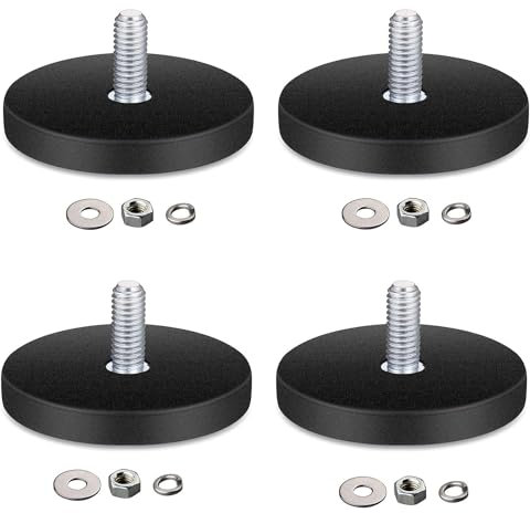 Magnete, 43mm mit M6 Außengewinde, Magnete mit Gewinde, für Schrauben Öse oder Haken,4 Stück