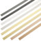 LKYJD Moulures et moulures murales, autocollantes argentées, surface brossée, moulure décorative en acier inoxydable pour mur, miroir, décoration de meubles (25 mm x 4 m)
