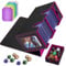 HIMOMO Deck Box para Magic the Gathering, Magic Commander Deck Box para más de 200+ cartas de TCG, Compatible con MTG, YGO, PTCG, con 2 divisores y 1 bandeja para dados (Púrpura)