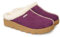 Rohde Huggys No65 Clogs Damen Hausschuhe Pantolette Leder gefüttert 6125 lila, Schuhgröße:40 EU