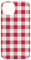 Hülle für iPhone 15 Plus Rot & Weiß Gingham Karo Rot Plaid