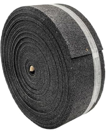 MISTERKANISTER - Gummigranulat-Rolle, Terrassenpads, Unterleger aus Gummigranulat, Bautenschutzmatte, Terrassen-Pads Rolle, Legars Beteiligtes Profil, Antirutsch Gummi, Dämmstreifen - 8.000x140x8mm
