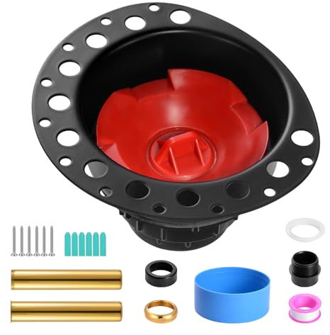 VEVOR ABS-Ablaufset, 178x158x102mm, Badewannen-Ablauf-Rohbauset, mit ABS-Adapter für Ablaufgarnitur, kompatibel mit freistehenden Badewannen, bodenmontierten Badewannen & Inselbadewannen