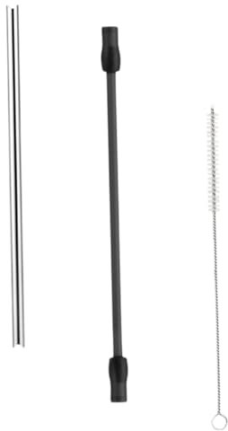 WHAMVOX Milchschäumer Schlauch Satz Mit Silikonschlauch Metallrohr Und Reinigungsbürste Für Automatische Espressomaschinen Kompatibel Mit Bosch Und Bekannten Marken Dunkelgrau