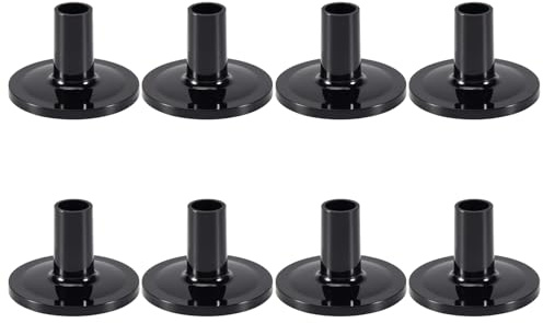 Qusedwey 8Pcs Cymbal Sleeves 8PCS 38x26mm Black Drum Cymbal Sleeves Replacement for Shelf Drum Kit