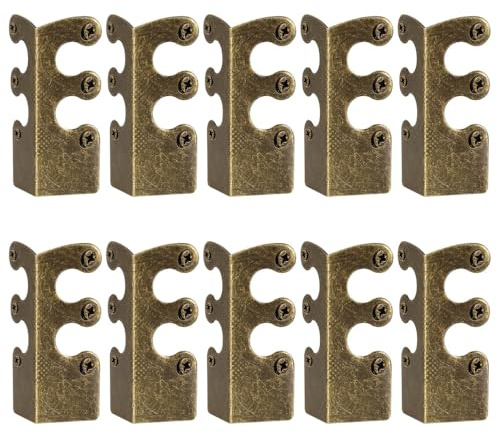 Eckschutz für Fußleisten, 10 Stück Kantenschutz aus Vintage-Metall, Schutz-Ecken, Eck-Schützer, Kanten-Schutz Antikollisionsstreifen für Wandmöbel für Schreibtisch, Tür, Schrank