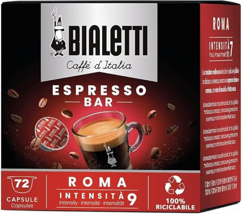 Caffé compatibili con Bialetti miscela ROMA - 144 Capsule in Alluminio Mokespresso Formato Convenienza *
