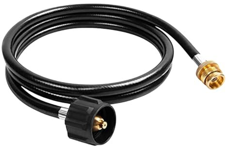 YUGSHNKFC Robustes 6 Fuß Propanschlauchadapter Verwandelt Sich 1 Pfund Zu 20 Pfund Für Mehrere Gebrauchs Camping Outdoor Grillgeräte. Verbesserte Geräte