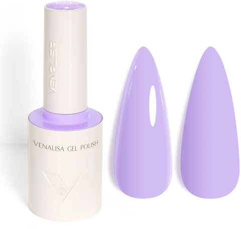VENALISA UV Negellack Natur Lila Purpur Gellack UV Gel Nail Polish Klassischer und All MatchStil für Valentinstag Hochzeit Dating Weihnachtswochenende 10ml