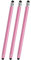 PATIKIL 3 Pcs Stylos pour Écrans Tactiles, 2 en 1 Stylo Capacitif Haute Sensibilité Universel pour Téléphones Tablettes Ordinateurs Portables Appareils À Écran Tactile, Rose