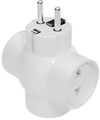Adaptateur de Voyage Universel - Prise Multiple 16A,Adaptateur Secteur 16A pour Séjours en Europe, Allemagne, Russie et Destinations Internationales