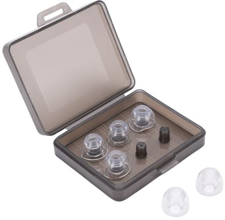 3 Paare Ohrhörer -Tipps, Weiche Flüssigkeits -Silikon -Ohrhäfen mit Aufbewahrungsbox, S M L, für 4,5 Mm Bis 6,5 Mm Ohrhörer, für Bosejays, RHA, K374, ATH CKM300, MDR AS40EX
