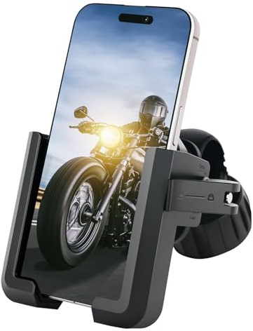 AUYAO Universal Handyhalterung Fahrrad, 360° Drehbar Motorrad | Sicheres Schloss, Stoßdämpfende Handy Fahrrad für 2,95-4,13 Zoll Smartphone, Handyhalter Motorrad für Rennrad MTB Bike