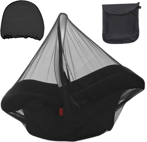 Genérico für Babyschale, Insektenschutz für Kinderwagen, elastische Barriere mit Aufbewahrungstasche für Babyschalen, Autositze, Stadtpark,
