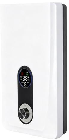 Scaldabagno Elettrico Istantaneo, Scaldabagno Istantaneo a Parete, Acqua Calda Rapida per L'uso Quotidiano in Bagno, Facile Installazione(White)