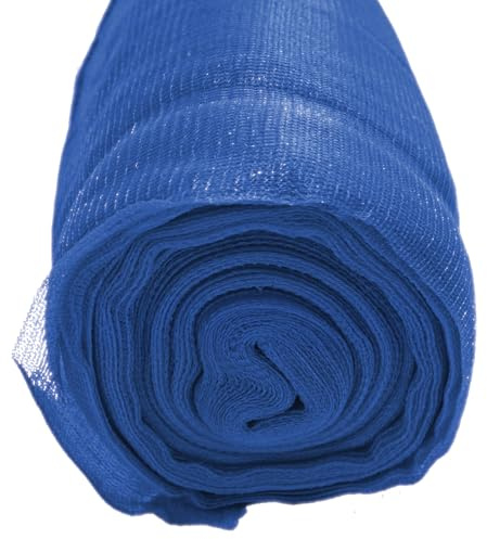 2m x 50m Blue Garden Netting, 50gsm Mesh Scaffold & Debris Netting