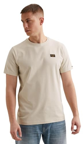 PME Legend Herren Rundhals T-Shirt Short Sleeve R-Neck American Classic, Größe:XXL, Farbe:PTSS2602599-7013 Bone White