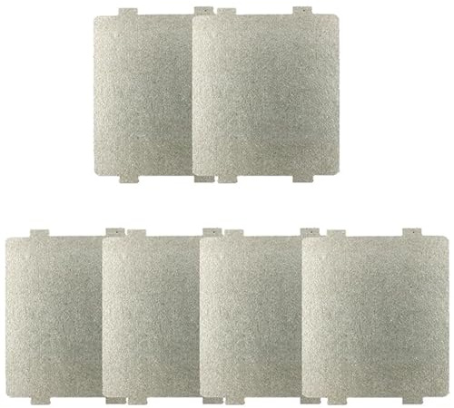 6 PCS Microwave Waveguide Cover, Universal Mica Board Replacement | 6pcs microwave waveguide covers made from mica board for oven cavity repair, replacement and daily kitchen maintenance.