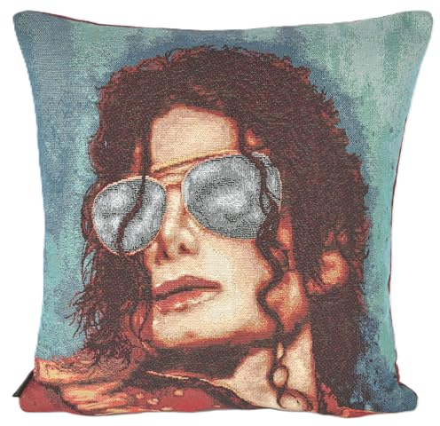 Yve! decoration Dekorative Kissenhülle Stars ca. 45x45 cm, Vintage Portrait Design (Jackson)