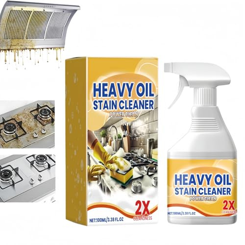 Powerful Kitchen Foam Cleaner Spray,Heavy Duty Oil & Grease Remover, Multifunctional Foam Cleaning for Stubborn Stains Removal,Kitchen Surface & Grime Cleaner,K/itchen Surface Cleaner Spray