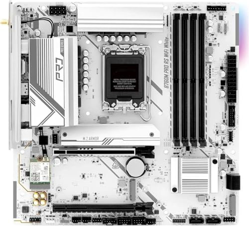 motherboard Fit For ASRock B760M Pro RS WiFi White Motherboard LGA 1700 DDR5 256GB Intel B760 M.2 Micro ATX I9-14900 14100 13490 12600 12400 Cpu