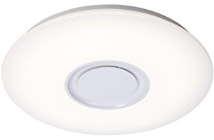 PLAFÓN MUSICAL REF. CANNES Ø 40 CMS. LED 24W 2700-6000K con RGB (en toda la superficie) y altavoz.Bluetooth:ANDROID IPHONE + MANDO A DISTANCIA