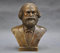 YUNHAO China Folk Messing Bronze Made Colossus Leader Karl Marx Head Art Statue