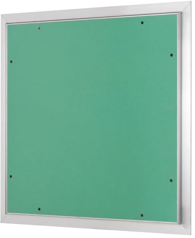 Revisionsklappe Trockenbau 500 x 500 mm – Revisionstür - Wartungsklappe mit 12,5 mm imprägnierter GK-Einlage und Druckverschluss – aus korrosionsbeständigem Aluminium – befliesbar – MW multi werkzeug
