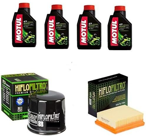 KIT TAGLIANDO COMPLETO DI FILTRO OLIO HIFLO HF204 FILTRO ARIA HIFLO HFA4707 + 4LT OLIO MOTUL COMPATIBILE CON YAMAHA TRACER A 700 ABS 2016 2019