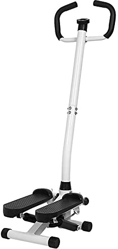 TureFans Stepper, Stepper für zuhause, doppelhydraulikhebel-Design, LCD-Anzeige (Zeit, Kalorien usw.), mit Zwei elastischen Seilen, geräuschlos