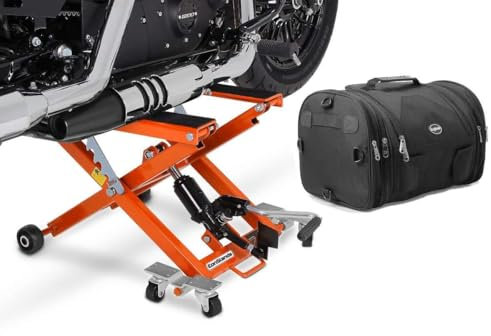 Set Motorrad Hebebühne ConStands Midlift XL orange + Hecktasche RB1 SM16 CB37970