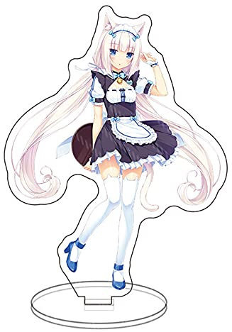 Xinchangda NEKOPARA Anime Acryl Standfigur doppelseitig klar Schreibtisch Dekoration Ständer Miniatur Actionfigur Dekoration 15cm