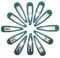 Topkids Accessories 12pc Snap Clips 5cm / 2 Snap Hair Clips Women Girls Kids Sectioning Slide Hair Grip Styling Fine Hair Thick Hair Bendies Sleepies School Uniform Colours Epoxy (Bottle Green)