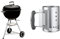 Weber 1241304 - Barbacoa Weber Original Kettle 47Cm Black & 7447 - Chimenea de encendido compacta Rapidfire, a Carbón, de Aluminio, Metálico