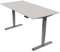 Ergotopia Desktopia Pro X Elektrisch höhenverstellbarer Schreibtisch, Ergonomischer Stehtisch für Büro oder Home Office (Grau, Gestell Grau, 180 x 80 cm)