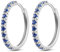 NARMO 925 Sterling Silber Ohrringe für Frauen Mit Blau Cubic Zirkonia