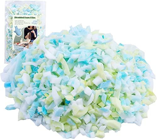 Becky Cameron Shredded Foam Filling for Bean Bag Chair, Premium Beanbag Stuffing High Density Foam Refill for Pillow, Cushion, Dog Bed, Arts Crafts, Stuffed Animals (1 kg), (m3984)