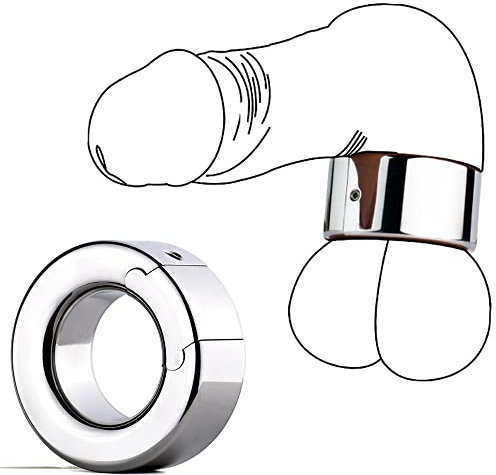 NAIXBTY Extra Schwer Hodengewicht Hodenring Metall Ballstretcher CBT Bondage Erotik Hoden Strecker Heavy Duty Cock Hoden Sack Anhänger Ring Penisring Sexspielzeuge FüR Männer (S)