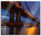 Manhatten Brücke New York Herdabdeckplatte & Spritzschutz aus Echtglas | Für Herd-Kochfelder | 60x52 cm