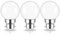 JINLONTA B22 Glühbirne LED 3W Ersatz 30W Halogenlampe 4000K Neutralweiß Golfballform für Sockel B22D Bajonettfassung 230V,3er-Pack